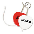 Heart Tape Measure Key Tag